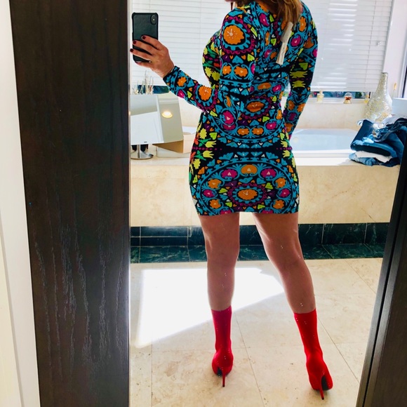 Mara Hoffman Long Sleeved Bodycon Dress - Picture 5 of 8